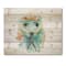 Designart - Portrait A Snake In Flowers - Farmhouse Print on Natural Pine Wood